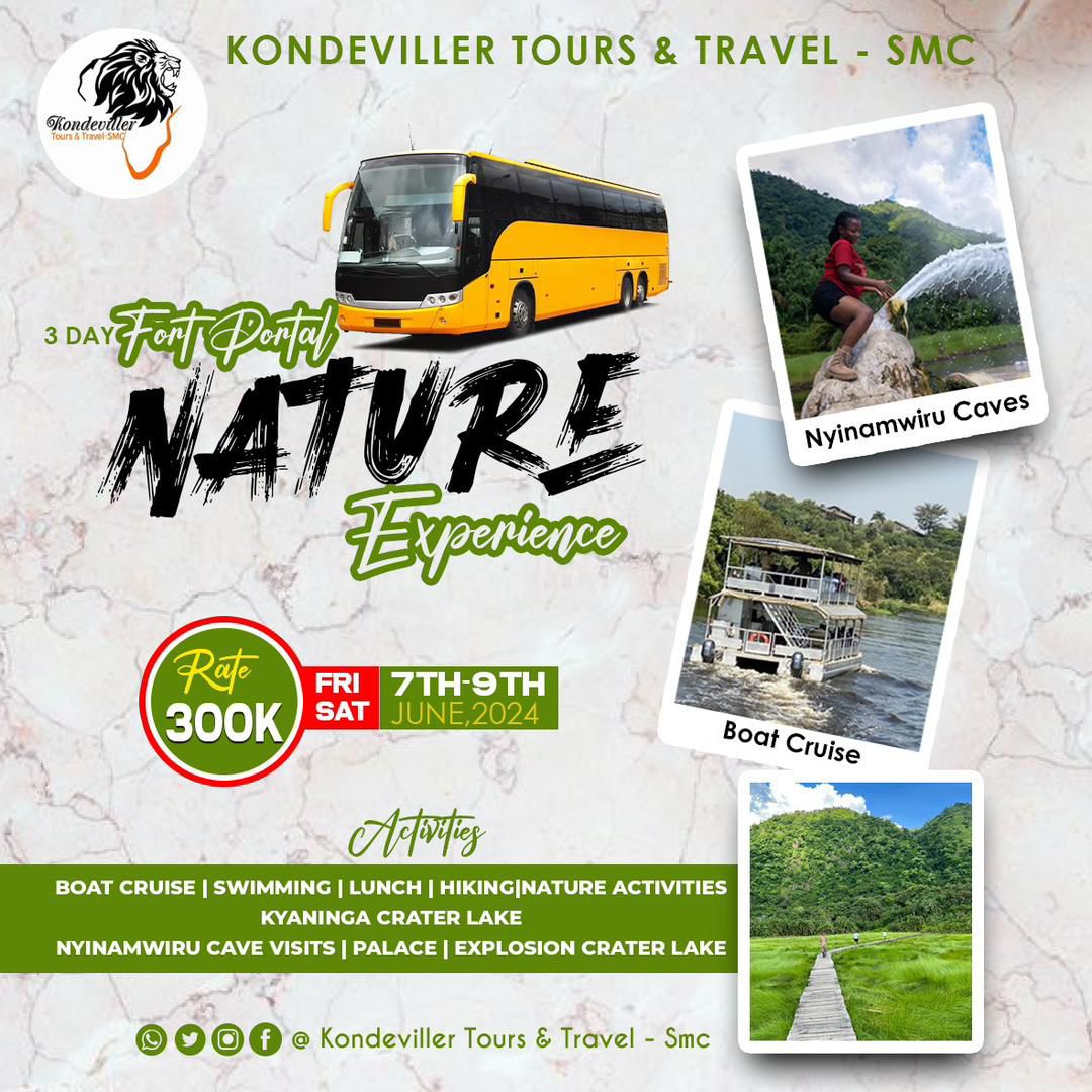 Rowland Ramtrile (@rramtrile) on Twitter photo But have you ever visited the Nyinamwiru Caves? Then <a href="/Kondeviller1/">Kondeviller Tours and Travel</a> is here to take you on a 3days road trip to Fort Portal this 7th-8th June 2024
#FortPortal But have you ever visited the Nyinamwiru Caves? Then <a href="/Kondeviller1/">Kondeviller Tours and Travel</a> is here to take you on a 3days road trip to Fort Portal this 7th-8th June 2024
#FortPortal