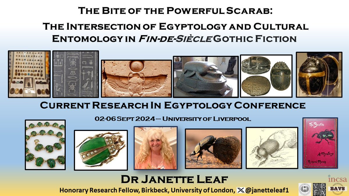 Really looking forward to this exciting @CREgyptology conference, to learning loads & sharing my own research. Hope to see some @issegyptomania pals there too! I'll definitely be checking out @GarstangMuseum & re-visiting @World_Museum. @EgyptCurator @BirkbeckC19 @birkbeck_ETC🪲