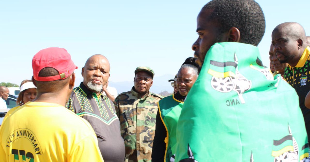 ANC National Chairperson, Comrade Gwede Mantashe joined by ANC Limpopo Provincial Deputy Chairperson, Comrade Florence Radzilani lead an ANC Blitzing campaign in Ward 34, GaMpusheng in Atok, Fetakgomo-Tubatse Sub-Region. #VoteANC #VoteANC2024 #LetsDoMoreTogether