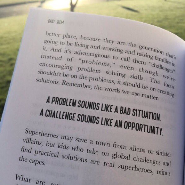 dailystem's tweet image. Teachers...the words we use make a difference.
Don’t just assign your students a bunch of “problems”
Give them “challenges” to solve!
#DailySTEM #CodeBreaker