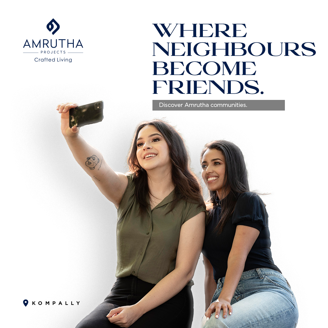 Amrutha Projects builds more than just homes, we build communities. We prioritize green spaces, local partnerships, and fostering a vibrant environment for families to connect. Explore our communities & find your place to belong. #BuildYourFutureWithAmrutha #AmruthaProjects