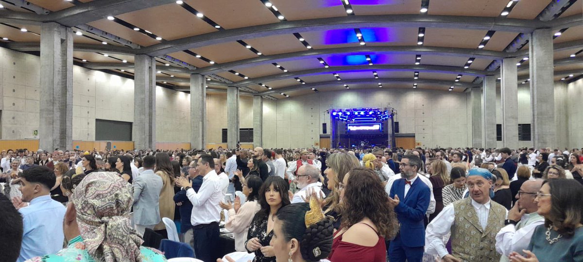 Ayer fue el último acto de fallas, Gala Fallera 2024. Que lo celebraron en la Feria de muestras.