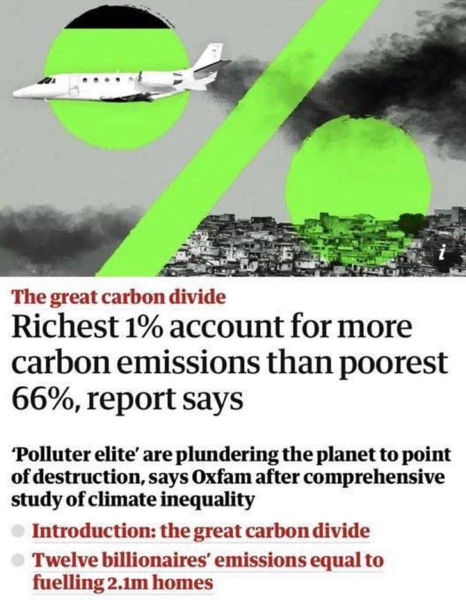 While the ‘elites’ within the richest 1% tell us plebs to offset our carbon footprint, pay more carbon taxes and ‘save the planet’, they continue to swan around in private jets and motorcades. Modern day feudalism. Treating us like serfs while they indulge in their fiefdoms.