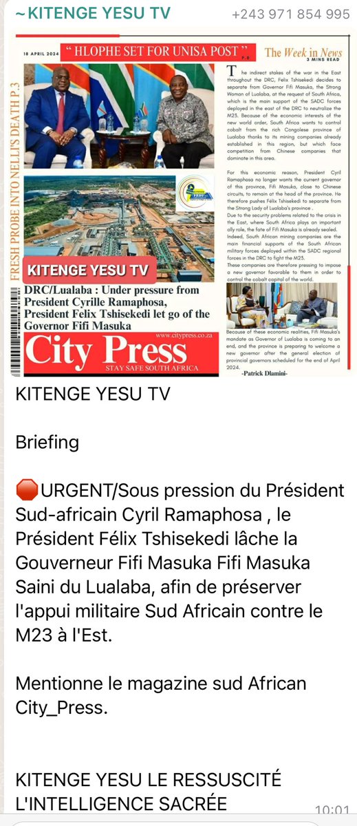 Urgent 🚨 Lualaba : Les même mensonges mais cette fois ci en anglais, arrêtez d’être lâche la vérité est que vous avez peur de la victoire écrasante de <a href="/fifiMasuka/">fifi masuka</a> et surtout de sa réputation en tant que meilleure gestionnaire.
