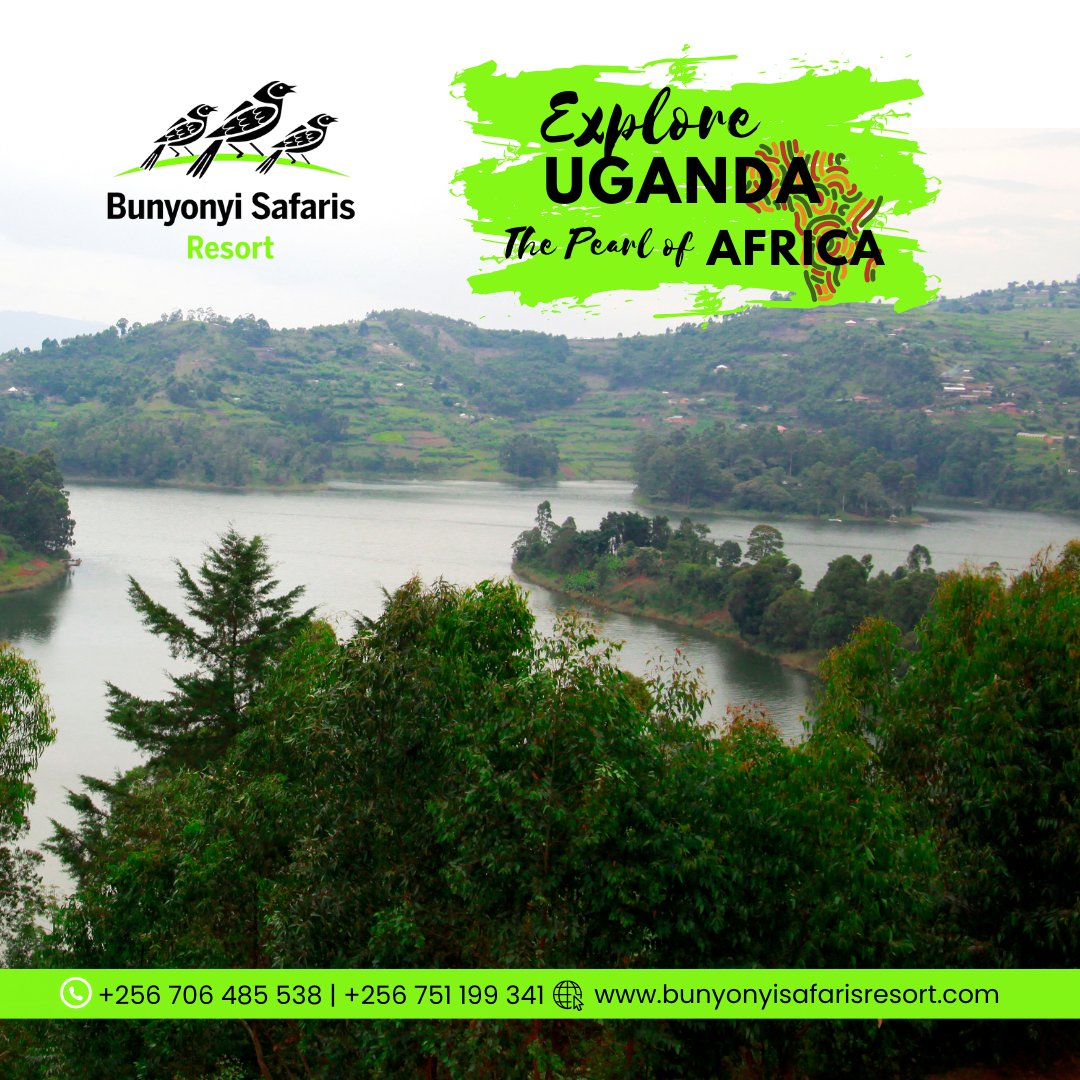 🌍 Explore Uganda, the Pearl of Africa, starting with a visit to Bunyonyi Safaris Resort. Adventure awaits! #ExploreUganda #PearlOfAfrica