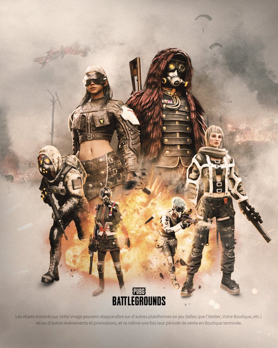 Incarnez l'endurance même et montrez à vos ennemis à quoi ressemble un VRAI survivant avec la nouvelle collection de skin d'Artisanat. 

Fabriquez vos skins spéciaux dans l'Atelier en jeu.