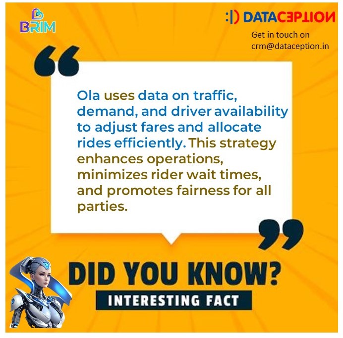 Did you know??
#OlaOptimization #DataDrivenRides #EfficientAllocation #FairPricing #SmoothOperations #DataAnalytics #DataIntegration #DataFabric #RPA #BusinessGrowth #BusinessIntelligence