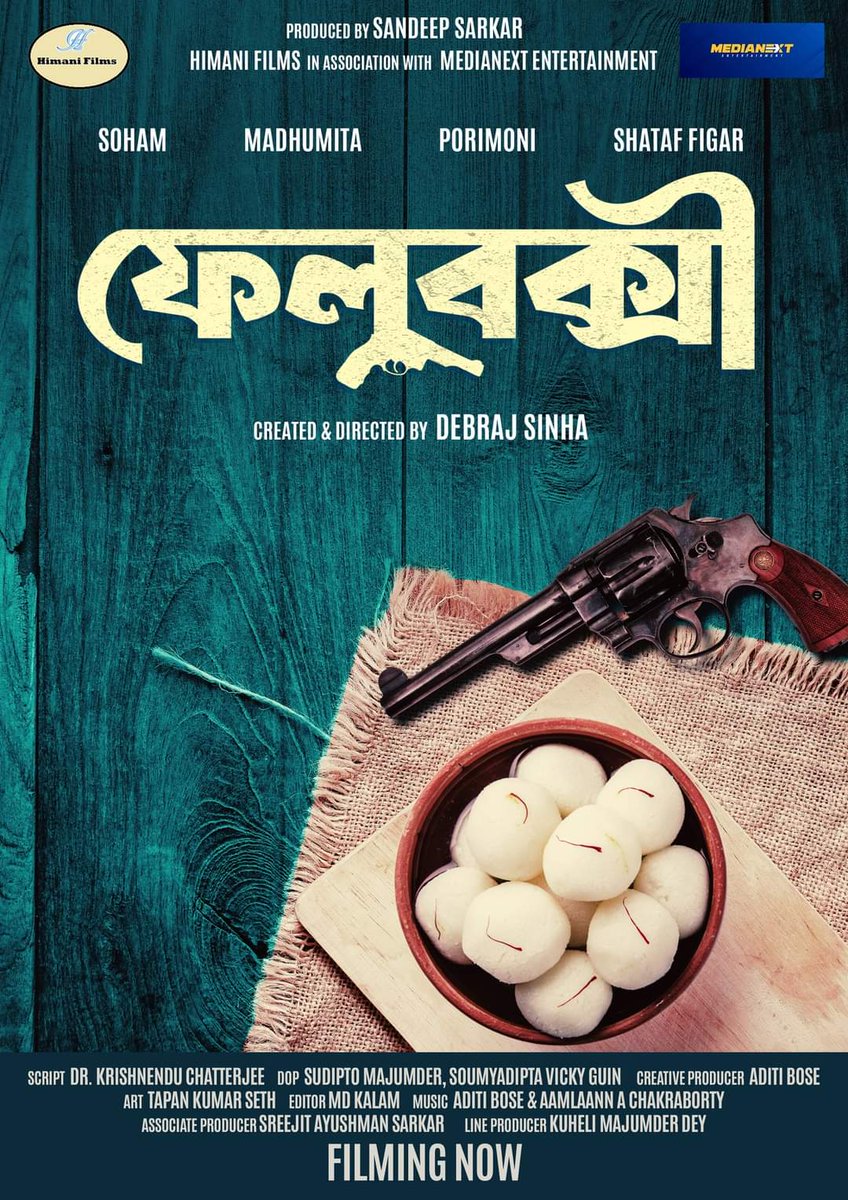 tollyBox_Office's tweet photo. #FeluBakshi filming now...
Director - #DebrajSinha
Stars - @myslf_soham, @madhumitact, @porimoni_actrs, @ShatafFigar
Story - #DrKrishnenduChatterjee

#HimaniFilms #MediaNextEntertainment
#BanglaCinema https://t.co/tRxrMAk7Xf