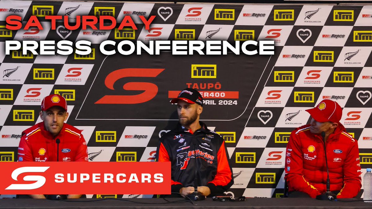Saturday Press Conference - ITM Taupō Super400 | 2024 Repco Supercars Championship dlvr.it/T5m9qx #Supercars #V8SC