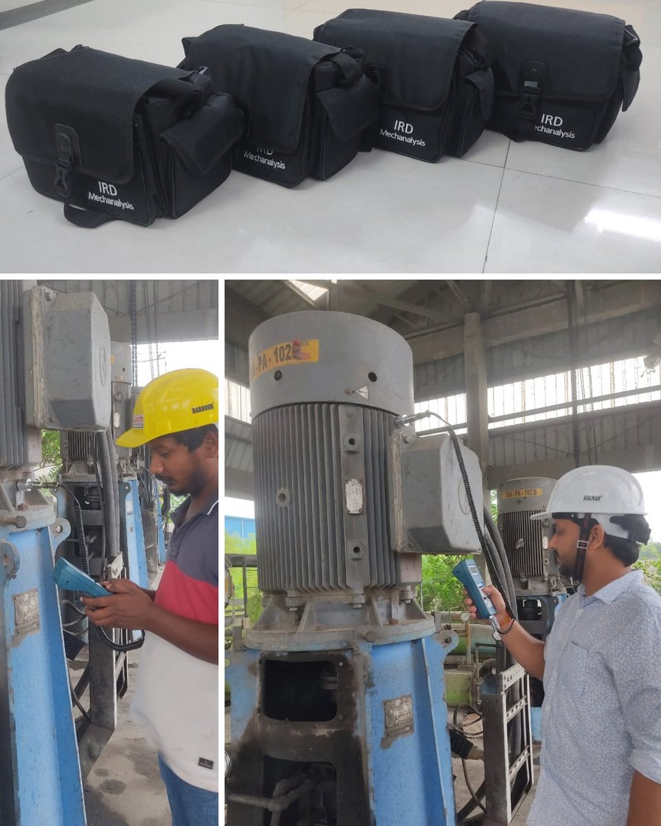 We recently supplied and commissioned 4 of our Vibration Meters. An explanation on how one can use these meters for Routine Maintenance checks as well as Predictive Maintenance was provided to the customer #vibration #maintenance #motors #madeinIndia #conditionmonitoring #IRD811D