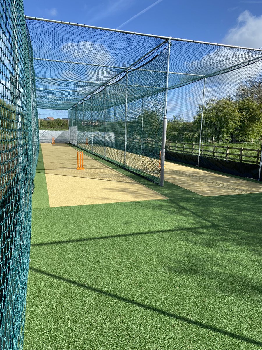 Thorpe_ArnoldCC's tweet photo. Massive thanks to Ged McDougall @ECB_cricket &amp; @AndyHibberd99 for the help &amp; support in getting our new nets installed by @totalplayLtd before the start of the season #amazing #newseason #newnets https://t.co/A3VS0oey8i