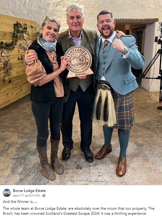 Congratulations to the team at <a href="/borvelodge/">Borve Lodge Estate</a> winning Scotland's Greatest Escape

A great result and such lovely words...

"thank you for supplying us with your lovely coffee for the Welcome Gift for our wonderful guests"

😍☕️🎉

#CoffeeLovers 
#IsleOfHarris