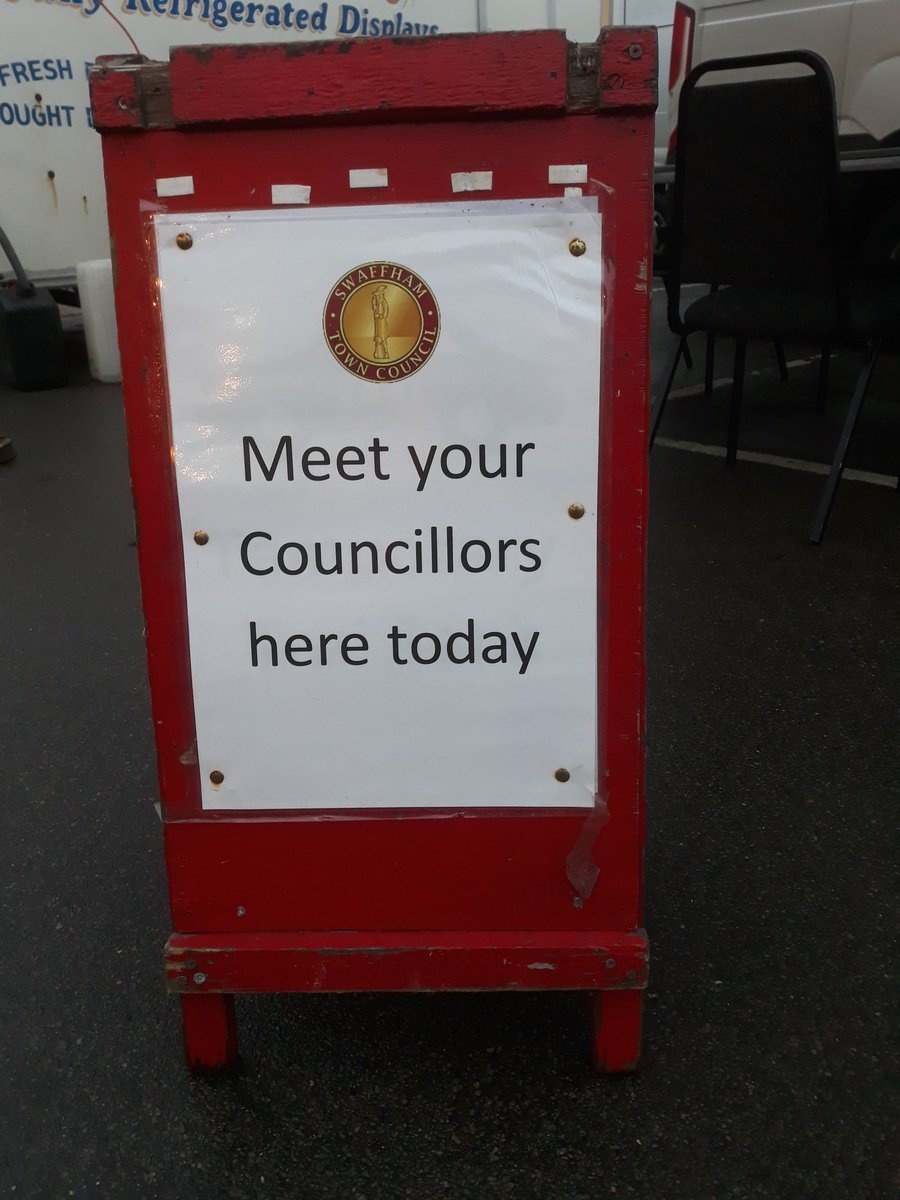 Come along to #Swaffham #Market and meet some of your Councillors.  Today they are between Haydn's plants and Lewis the bread man #Norfolk #mymarket #SaturdayMarket #buynorfolk #staysafe #buylocal #LYM2024