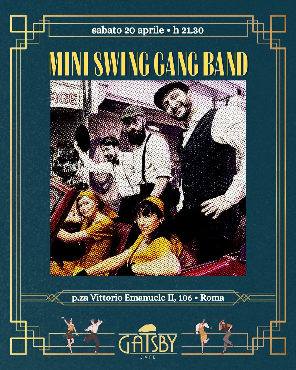 20/4/24 “Mini Swing Gang Band: Swing Time!” al Gatsby Cafè blog-esquilino.com/2024/04/20/20-…