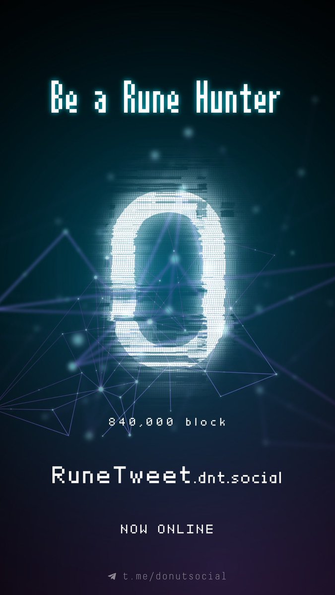 🔍 Ready to explore Donut's depths? 🍩
With bitIP, your autonomous identity guides the way!
Join us as we reveal 840,000 blocks of opportunity
Navigate for top-tier runes, setting the standard. Be a Rune Hubter! 🔍
runetweet.dnt.social