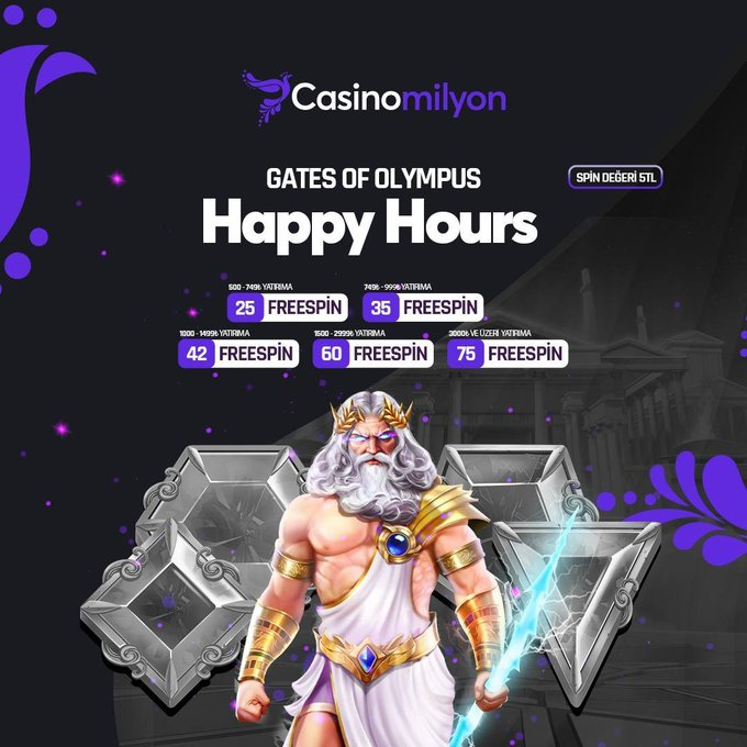 🌟75x5₺ HAPPY HOURS 🌟 💫Her spin değeri 5₺ ! ⚡️#CasinoMilyon farkı ile GATES of OLYMPUS Happy Hours başladı ! 🔴 Bu fırsatı kaçırma ! Kazandıran adres 🌟 t2m.io/casinomilyoncom