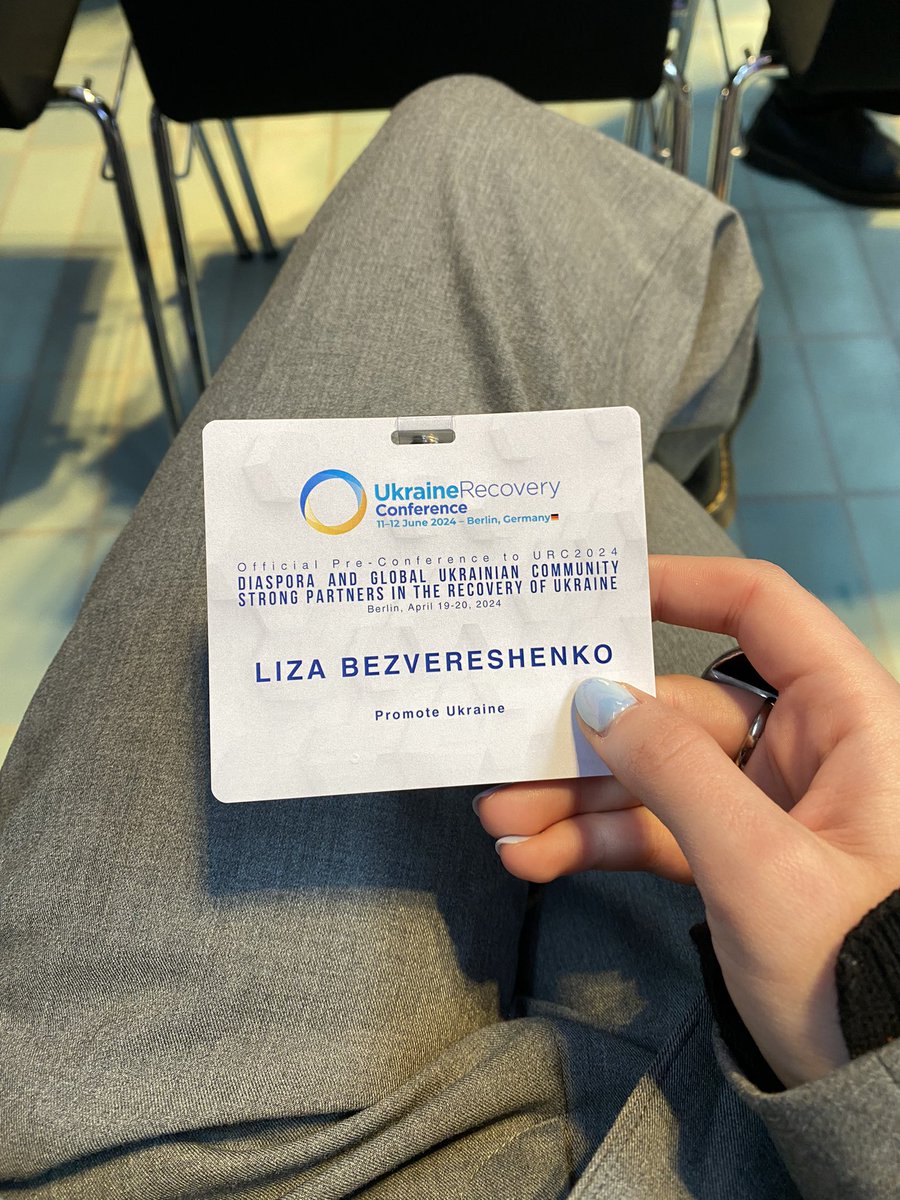 Attending the official pre-conference to #URC2024 “#Diaspora and #GlobalUkrainianCommunity strong partners in the #recovery of #Ukriane” in #Berlin. Pleasure to meet and discuss #advocacy messages for reconstruction with H.E. @Mariana_Betsa. We need to rebuild Ukraine now!