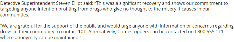 A man has been arrested after police seized an estimated £420,000 worth of drugs in Lanarkshire. The discovery was made after a car was stopped on the M74 northbound near Lesmahagow on Friday afternoon. The 34Y/O is due to appear at Airdrie Sheriff Court on Monday.