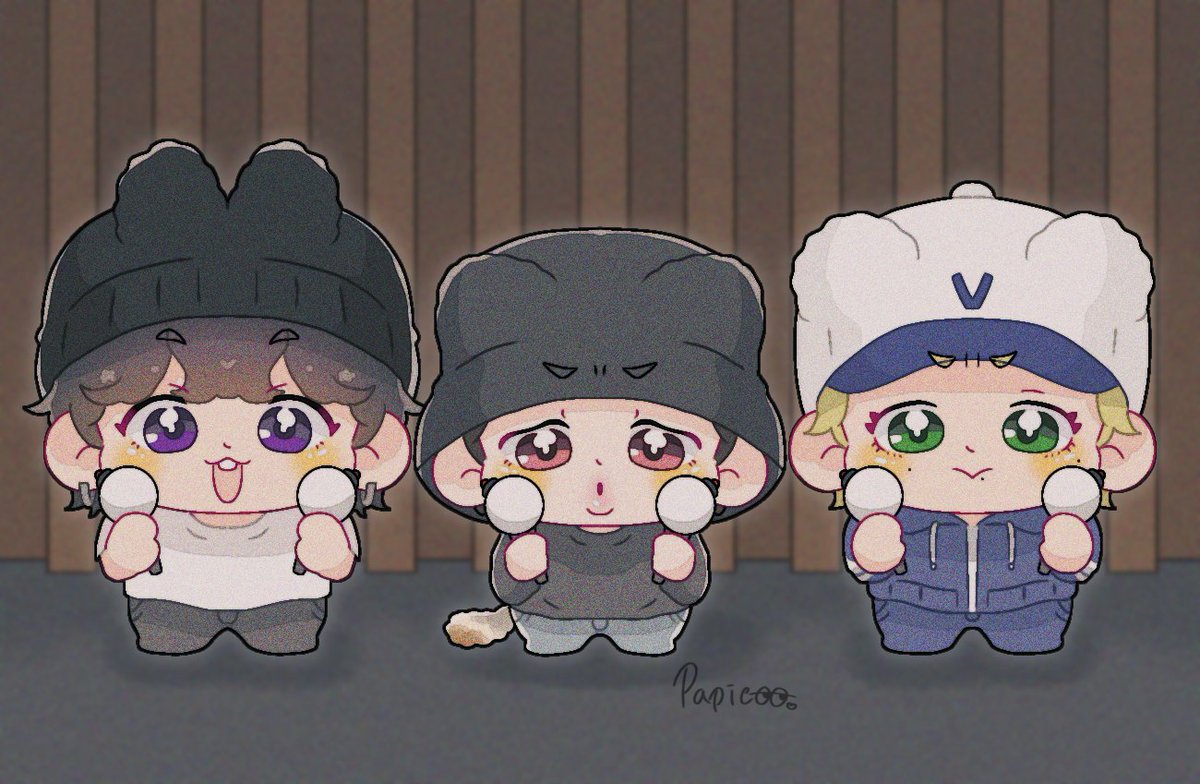 落描き🐰🐥🐻 #JUNGKOOK #JIMIN #Taehyung #V