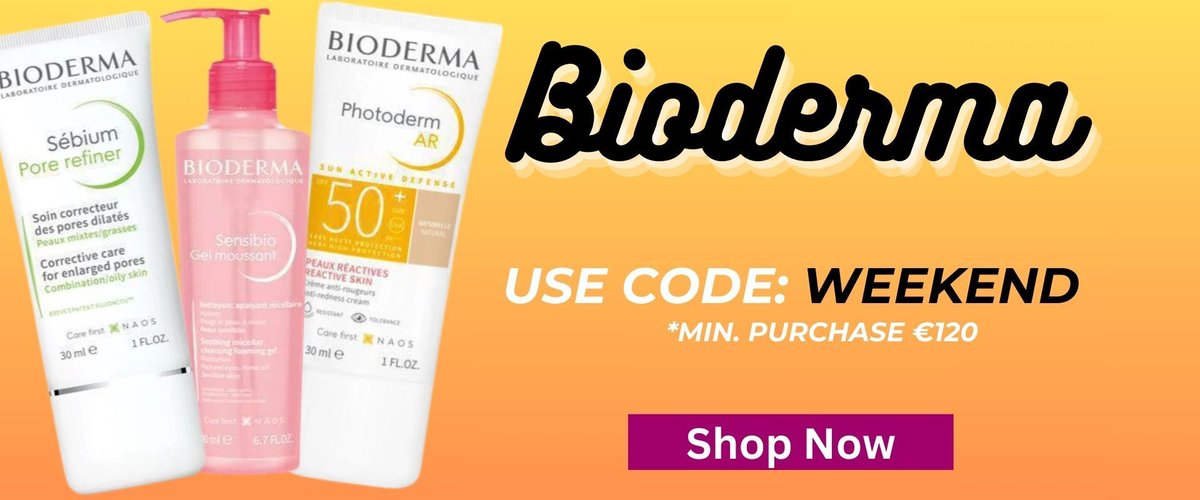 Bioderma #WeekendSale 
👉 buff.ly/4aTfUnW 
Up to 50% + extra 5% with code: WEEKEND