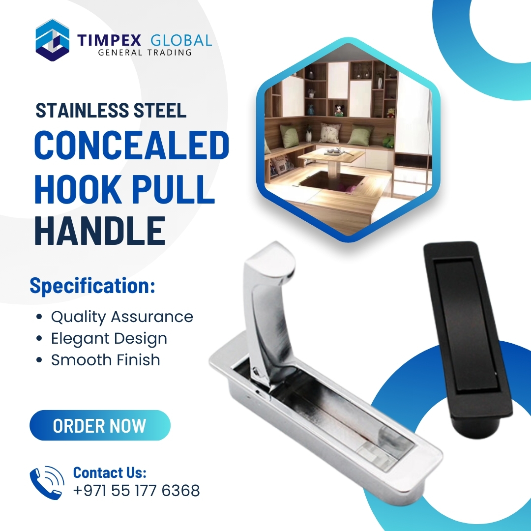 TimpexGlobal's tweet image. Stainless Steel Concealed Hook Pull Handle
- Quality Assurance
- Elegant Design
- Smooth Finish
For more info:
Tel : +971 55 177 6368

#stainlesssteel #StainlessSteelWorks #construtionsite #furnitures #abudhabi #abudhabilife #dubaimall #hardwareshop #hardwarestore #hardwaretools