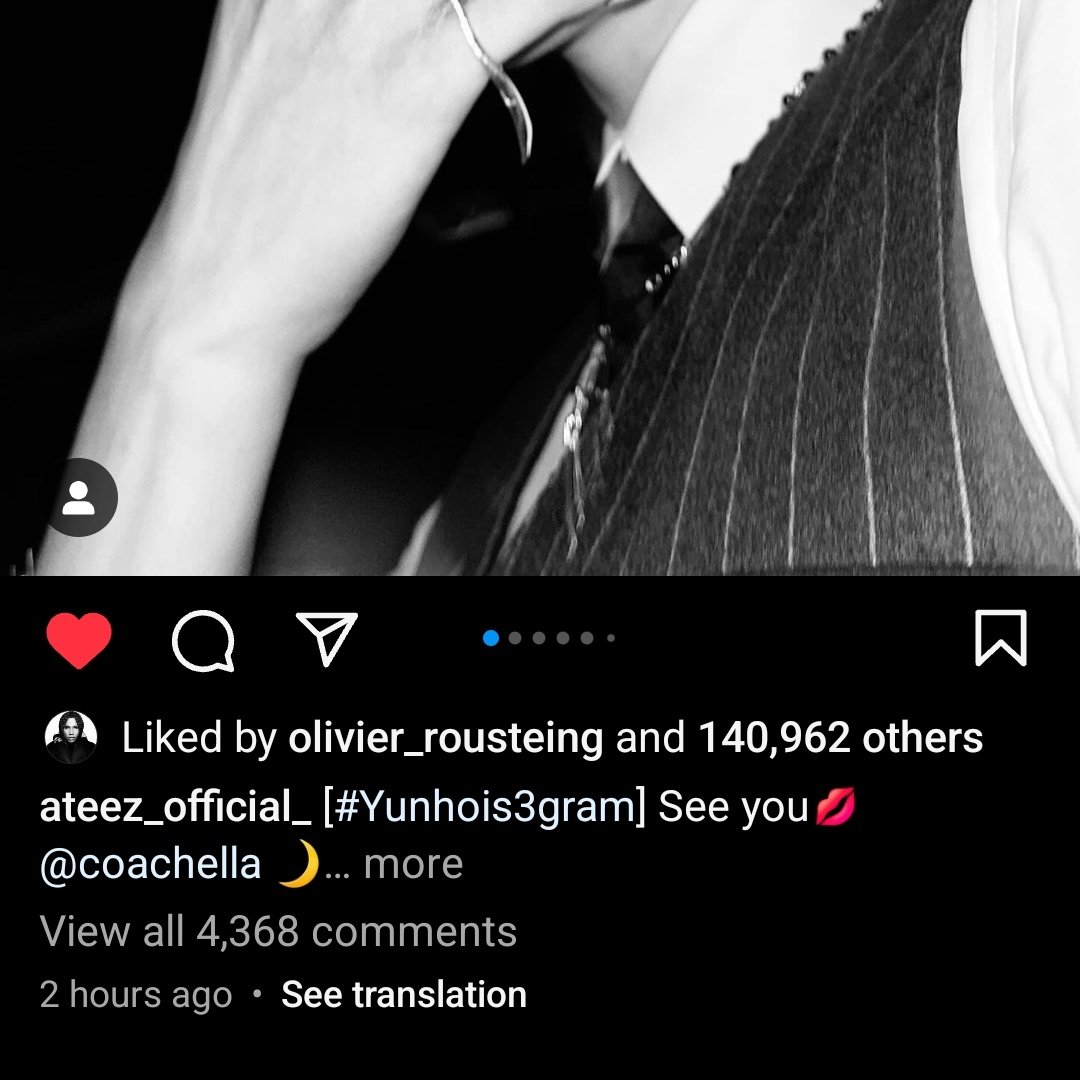 Olivier Rousteing has liked Yunho’s instagram post

#ATEEZ #에이티즈 #YUNHO