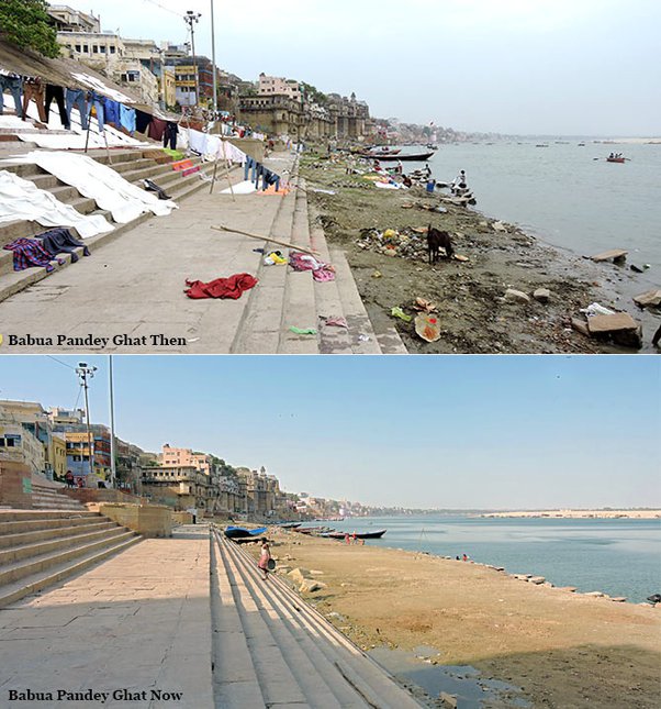 Transformation of Ghats of Varanasi ✨👍🏼