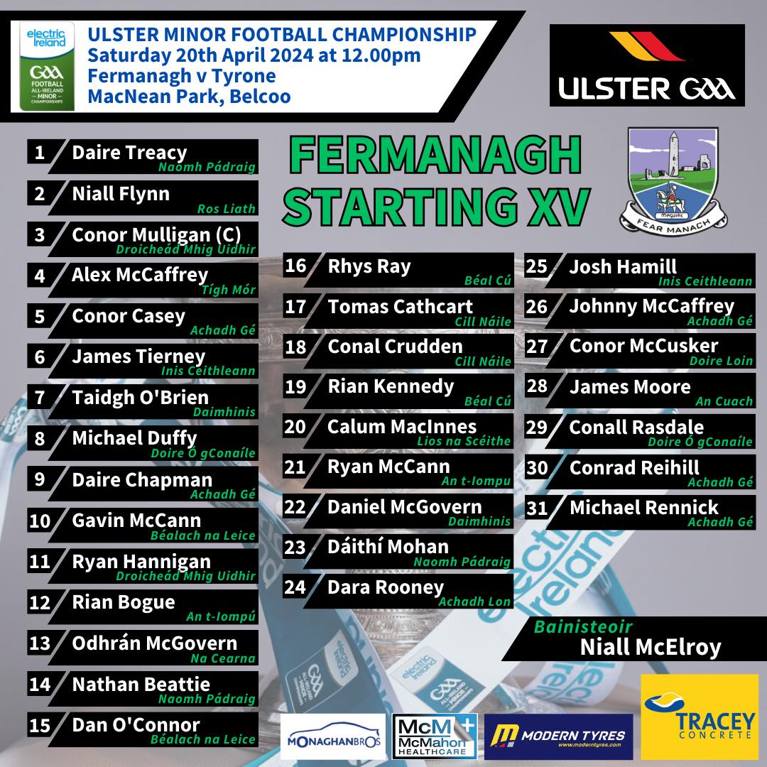 Fermanagh Minors Vs Tyrone Get all the latest news on the St Patricks Donagh GAA app member.clubspot.app/club/st-patric…
