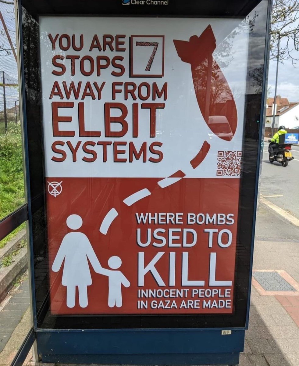 A bus stop poster crafted by XR Youth Bristol activists in the UK.