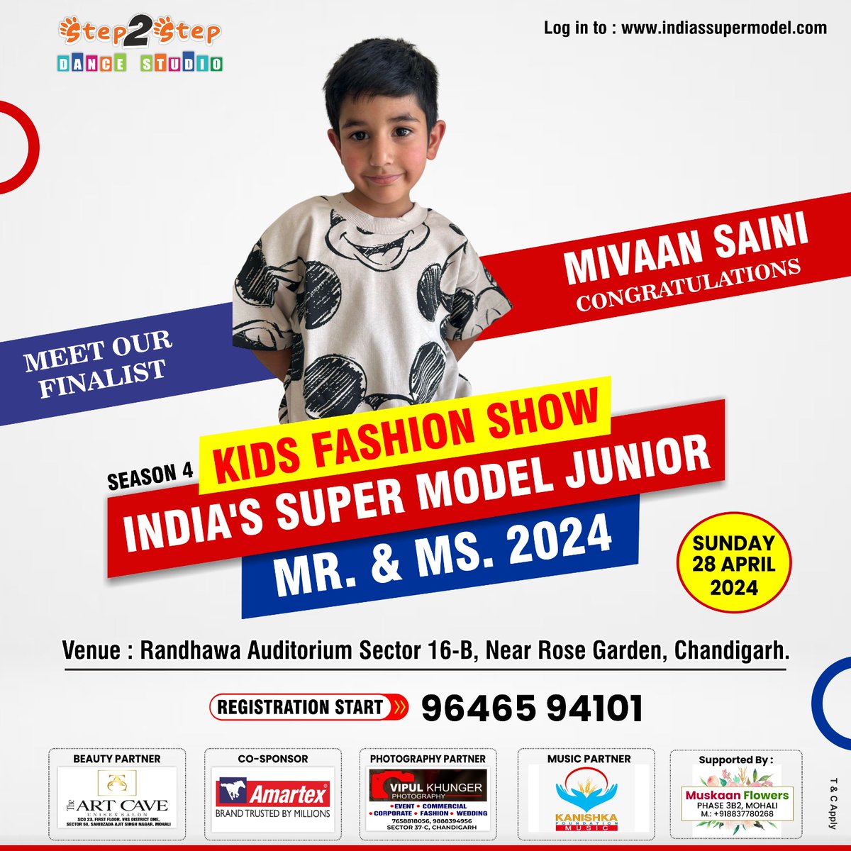 Welcome to the Grand Finale!
'Mivaan Saini'

India's Super Model Junior Mr. & Ms. 2024 || Biggest Kids Fashion Show || Season 4 || Chandigarh.

📲 Register Now: 9646594101

#IndiasSuperModelJunior2024 #IndiaFashionShow2024 #Season4 #SuperModelJunior #Step2StepDanceStudio