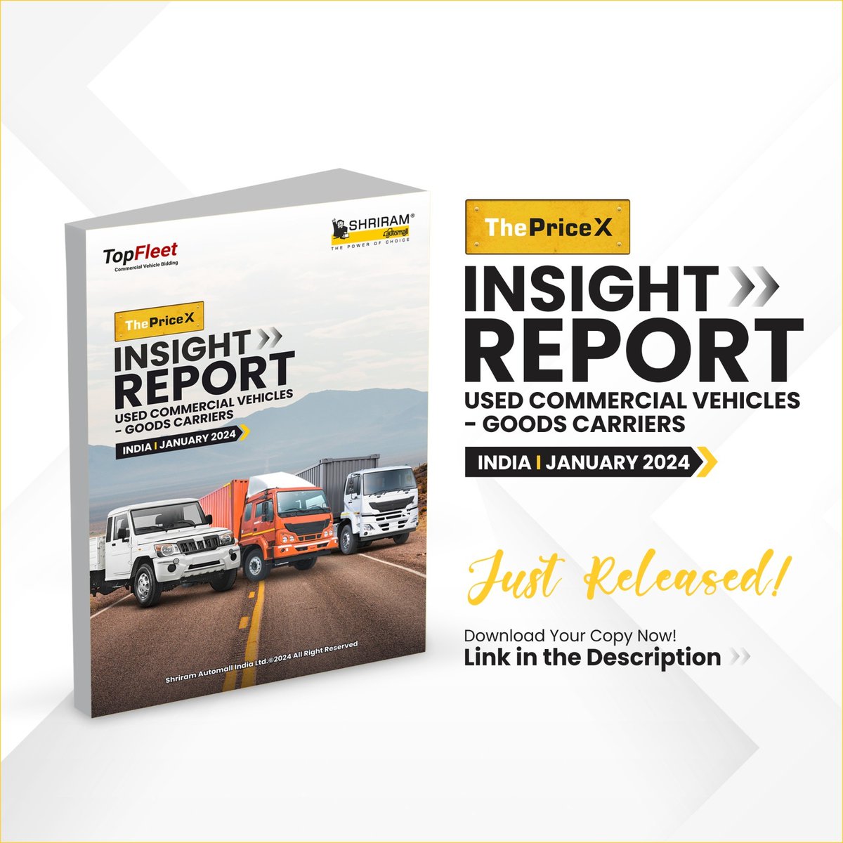 ThePriceX Insights Report - January 2024: Used Commercial Vehicles - Goods Carriers
Gain valuable insights into all categories of used commercial vehicles throughout the researched period.

Download the latest Price Insights Report now: bit.ly/3HhngTf

#ThePriceX