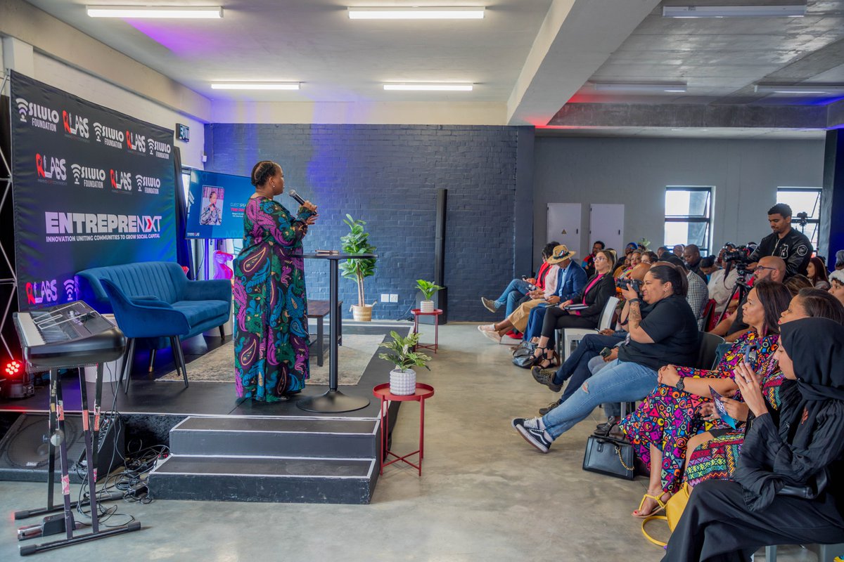 RLabs's tweet image. Just a moment ago, @Toni_Gumede of @Brand_SA shared her insights from the perspective of &quot;South Africa as a brand.&quot;

&quot;We have the power to make South Africa as a brand, attractive and good to the world&quot; - Toni Gumede

#RLabs #SiluloFoundation #EntrepreNXT