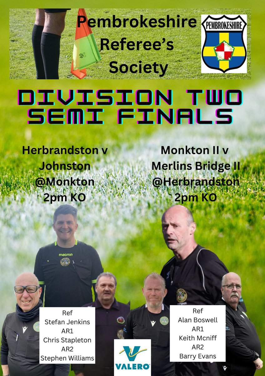 🏆 Division 2 Cup 🏆 

Good luck to both teams of officials today. Enjoy the occasion! ☀️