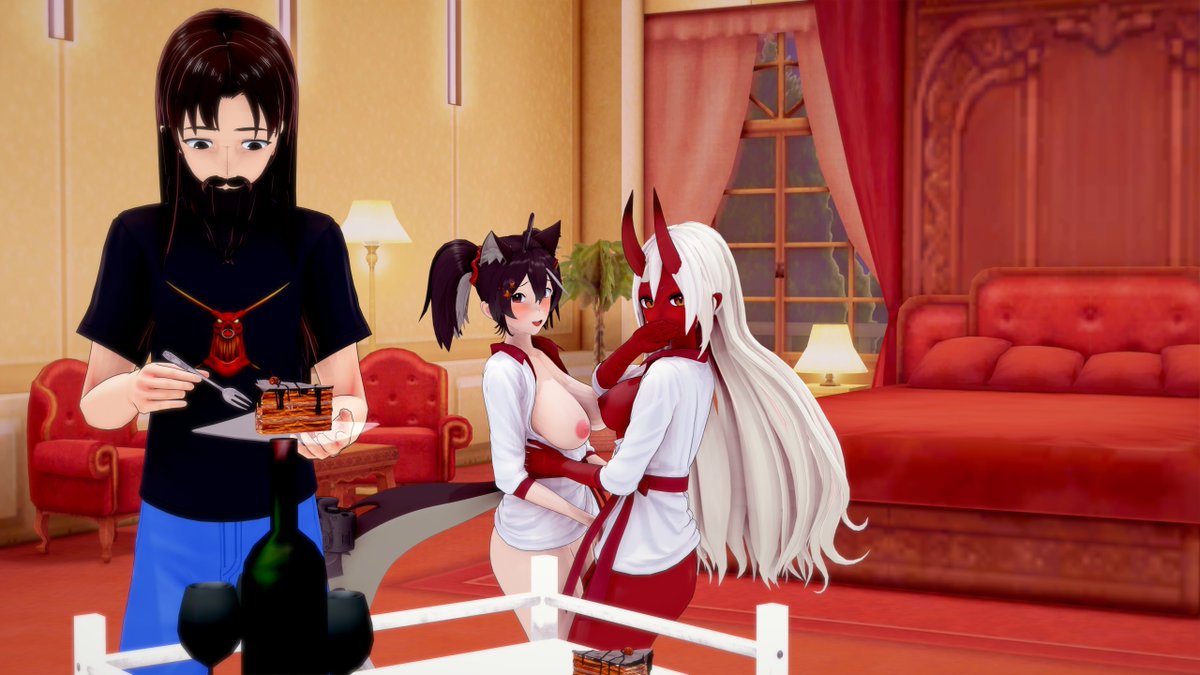 SoddingGit's tweet photo. "This is some nice cake"
#akumilk #momosexx
hi-res versions on pixiv. ♥
🧵 end. https://t.co/ma617F7D9m