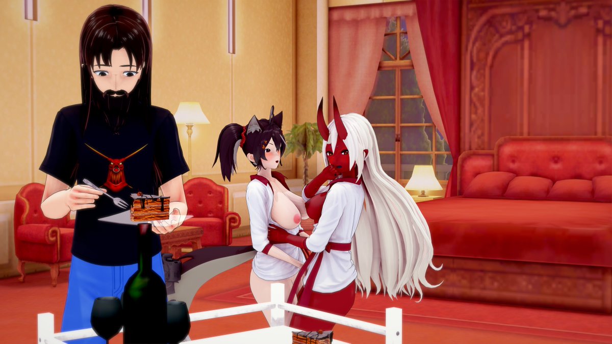 SoddingGit's tweet photo. "This is some nice cake"
#akumilk #momosexx
hi-res versions on pixiv. ♥
🧵 end. https://t.co/ma617F7D9m