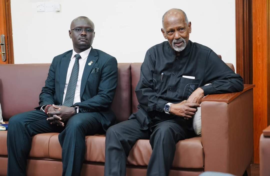 IGAD Special Envoy to SS  H.E. Amb. Ismail Waise, accompanied by David Kwaje, IGAD Head of Mission to South Sudan. Discusses current activities in the country with Hon. Dr. James Pitia Morgan of MFA <a href="/SouthSudanGov/">South Sudan Government</a>  <a href="/ismail_wais/">Amb. Ismail Wais (PhD)</a> <a href="/kwaje_david/">David Kwaje</a> <a href="/DrdipIgad/">IGAD DRDIP</a> <a href="/IGADsecretariat/">IGAD Secretariat</a> <a href="/IGAD_MSU/">PoliticalAffairs,Mediation&PeaceBuilding</a>