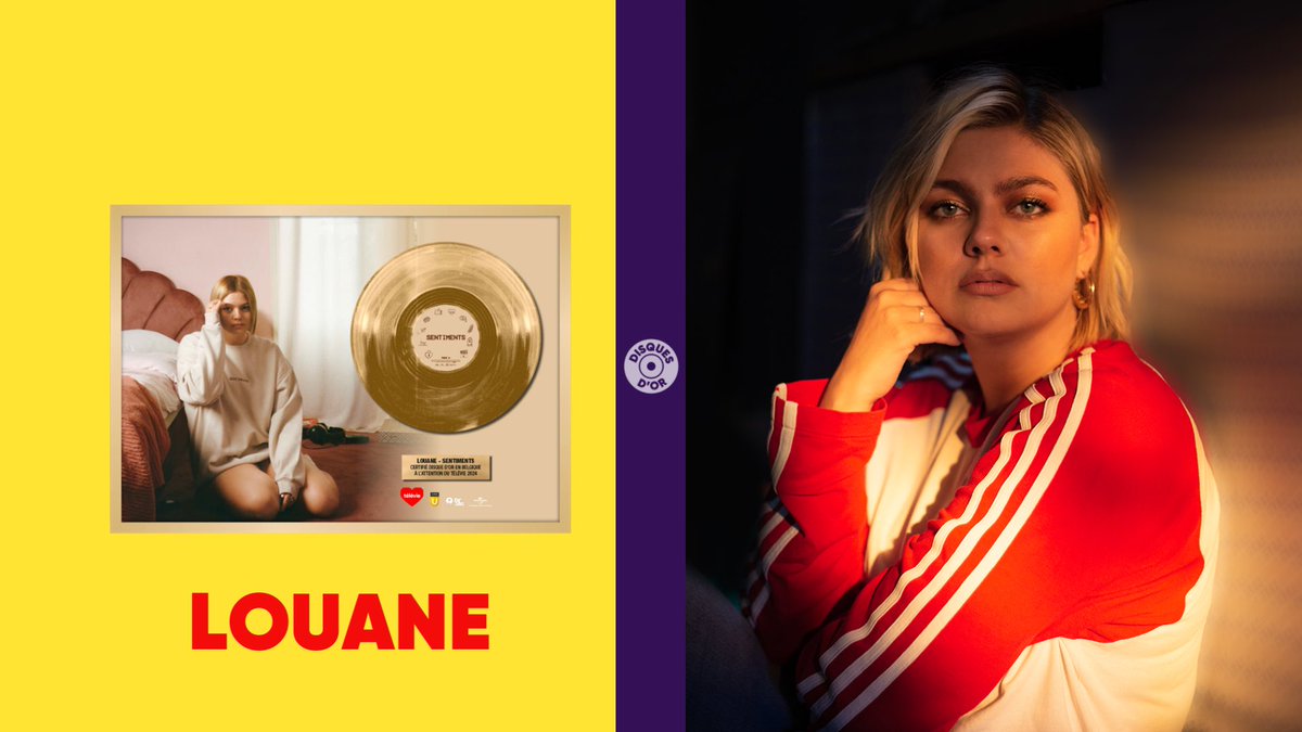 Le disque d’or de Louane vendu 12.000 € au profit du @televie et de la recherche contre le cancer