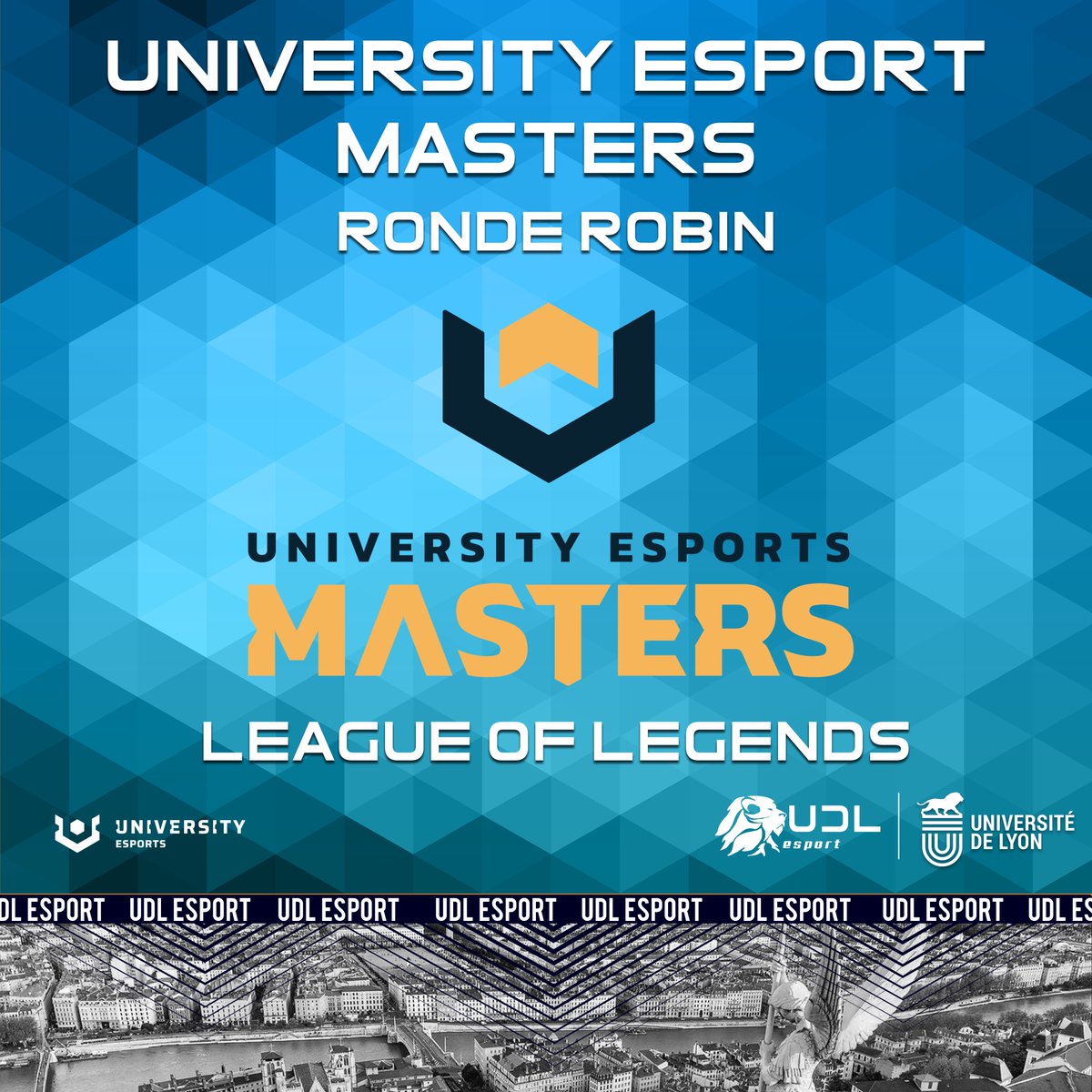 Aujourd'hui, l'équipe UDL Esport se retrouve au plus au niveau de compétition dans un tournoi League of Legends regroupant 18 représentants issus d'universités partout en Europe. 

Vous pouvez retrouver les matchs des <a href="/uemasters/">UNIVERSITY Esports Masters 🇪🇺</a> sur twitch.tv/uemasters Bon courage à l'équipe!