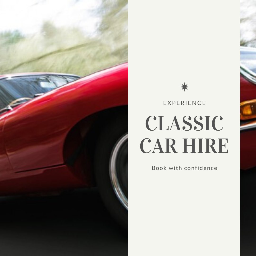 Have no regrets – no one ever regretted having less stuff but they regret not having beautiful shared memories – make your memories this summer in a cool classic car! classiccarhire.co.uk