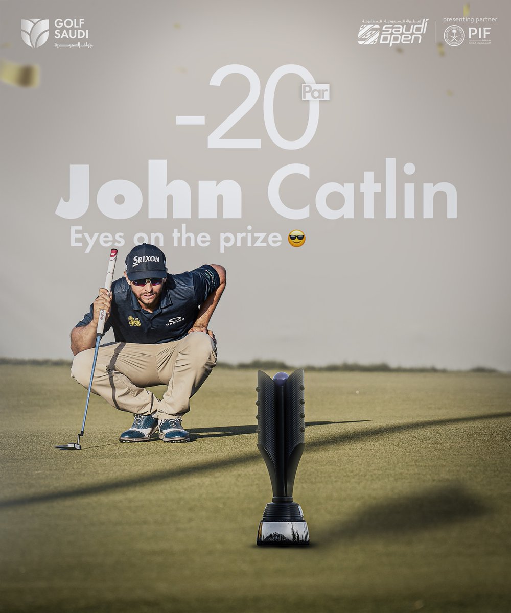 John Catlin leads but victory awaits in Round Three! 🏆😎 #golfandmore هل اقترب الحسم 🏆 😎 #جولف_وأكثر