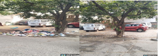 CommissionrGHMC's tweet photo. Our Strive to eliminate GVP's makes much difference on the streets of LB NAGAR. 
Let's rewrite the script of our streets with cleanliness as the leading role. 
let's commit to responsible waste disposal and maintain the beauty of our city. 
#CleanHyderabad #BasthiActionPlan 
@TSMAUDOnline @cdmatelangana