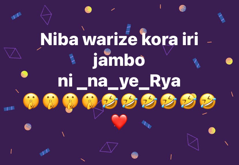 Reka turebe abarishobora hano! 

5k ku muntu urikora neza!

Let’s go.