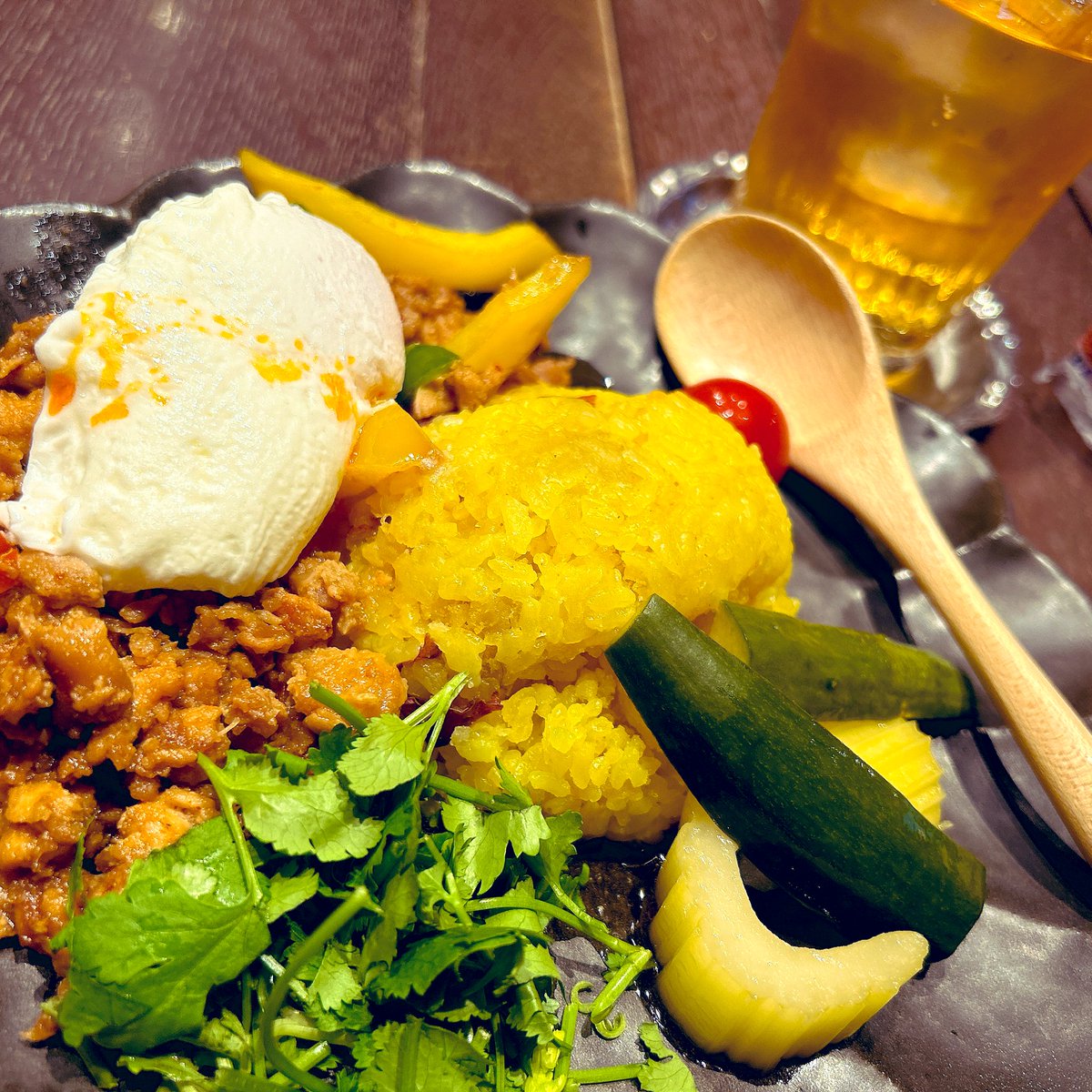 ぽるんと一緒にお出かけしてきた🌸
カフェのご飯が美味しくて嬉しい♪

今日は2人でスペース配信します〜！
皆様も気軽に聴きに来てくださいな(*´˘`*)♪