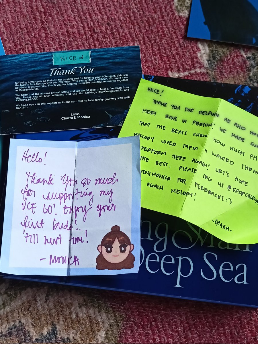 SanMigwithLCS's tweet photo. natatawa ako kase pag open ko ng parcel, yung freebie na sticker bumungad 😭 HAHAHAHA sorry naaaaaa. til we see u again here sa PH for full con. 

thank you so much po for these! 🫶 #SikOmegaBudols #KPCPH_PROOF @kpopchuwaPH 

p. s. just had to include the prev letters u wrote-- https://t.co/ohvVoW2T49