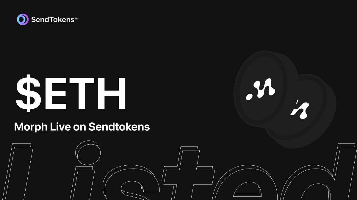 sendtokens's tweet image. Supercharge your crypto experience!  Sendtokens integrates with @MorphL2!

This means:

Enhanced Security with Morph's zk tech ️
Seamless Transactions powered by Morph's L2
Unlock the future of #Ethereum scaling with Sendtokens! #MorphL2 #Crypto