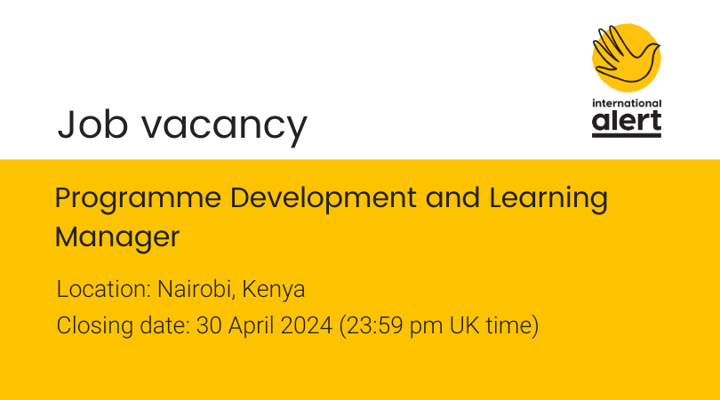 Job opportunity! 

We're looking for a talented individual to join our team in Kenya as Programme Development and Learning Manager. Find out more and apply here: bit.ly/3U1tcHT

#NGOjobs #charityjobs