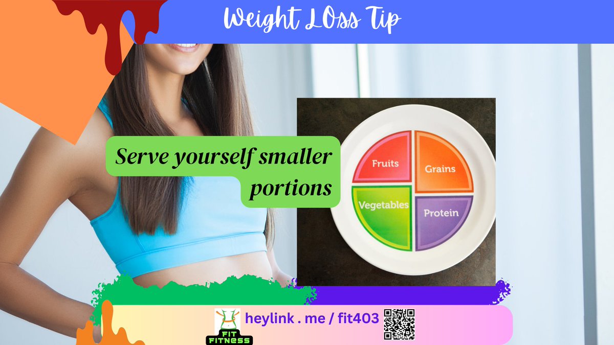 Weight Loss Tip:  
Serve yourself smaller portions.#weightloss #weightlosstips #usa