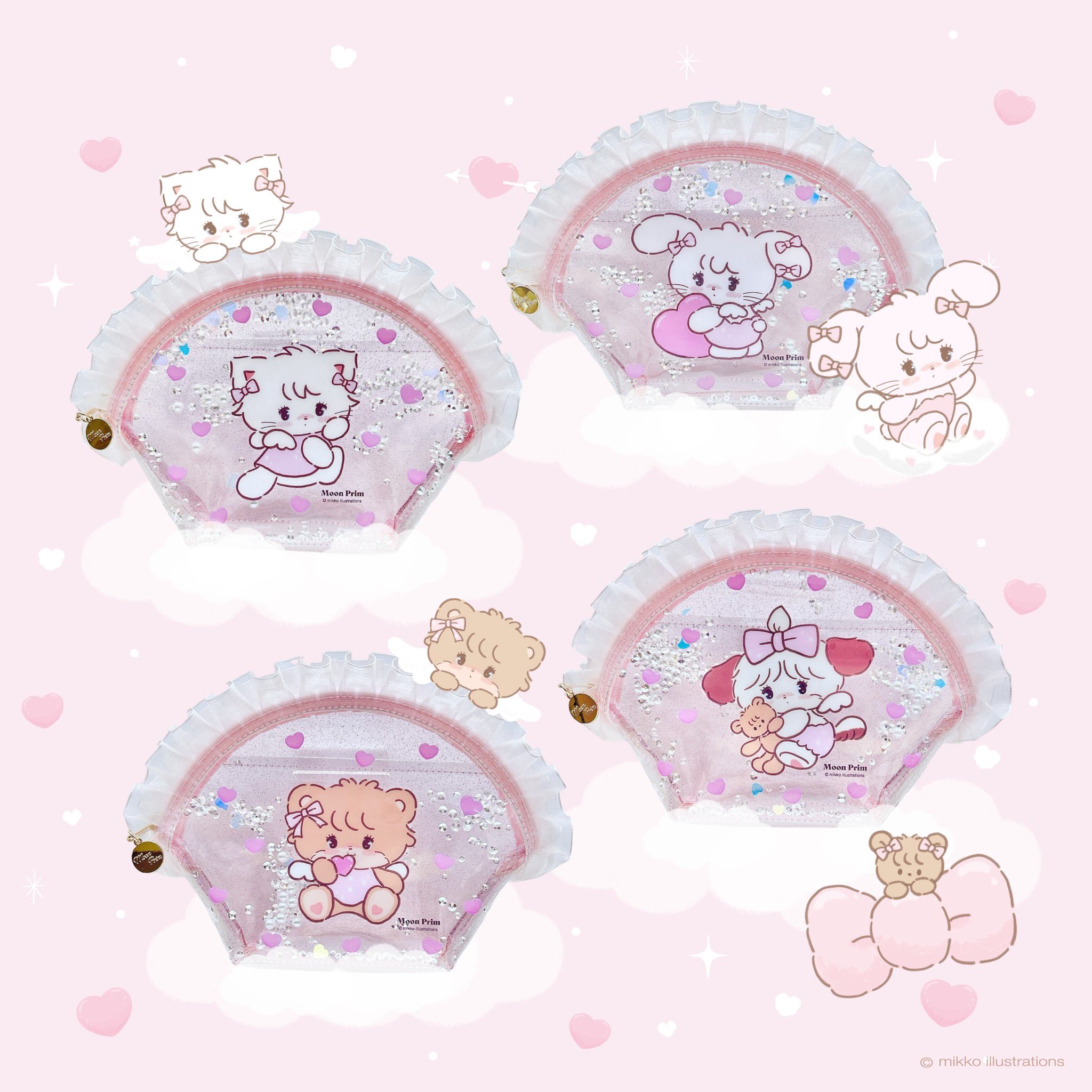 mikko illustrations popup コラボポーチ Moon Prim ムーン