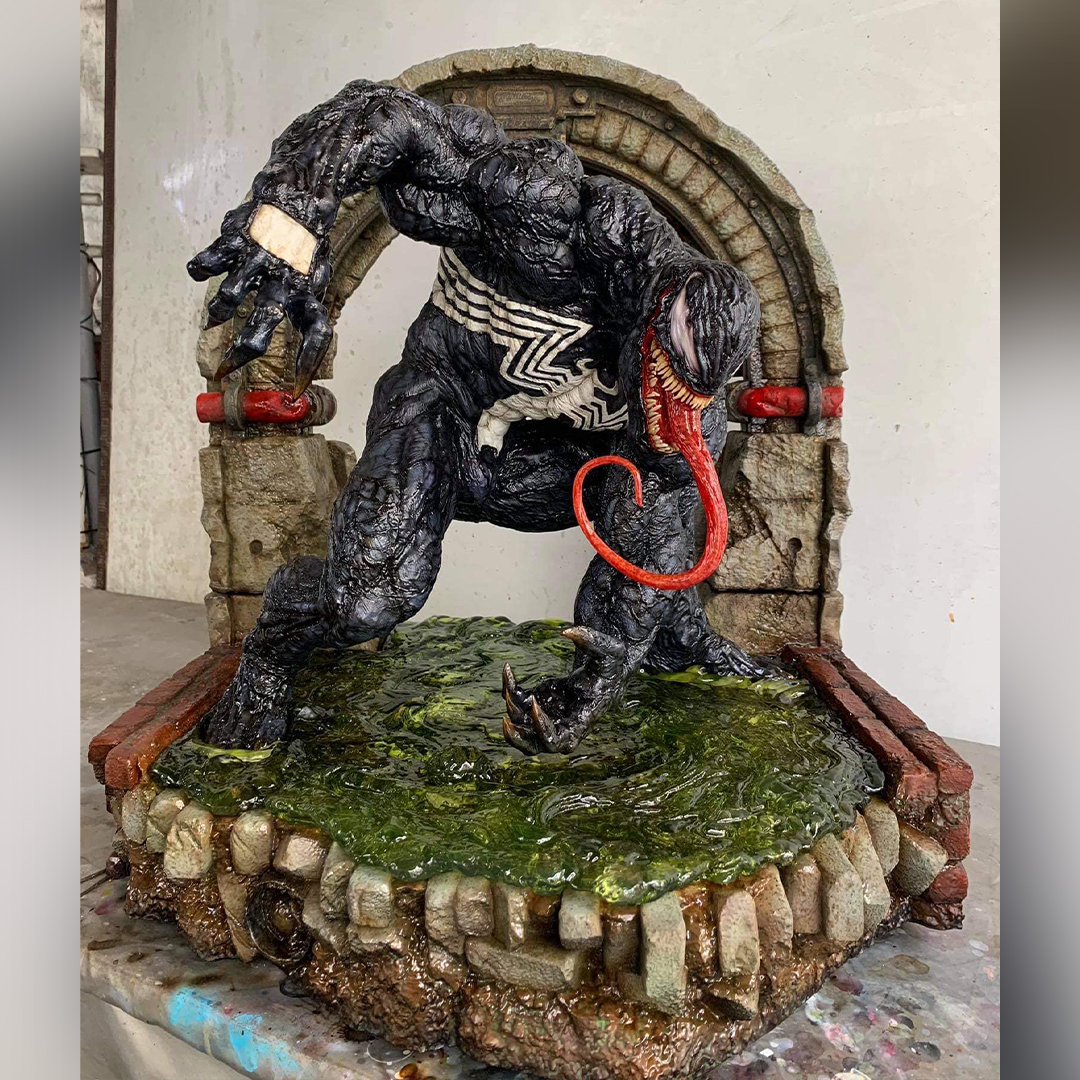 Venom Evil 1/4 Scale Custom Statue? More Photos unboxingbros.com/venom-evil-1-4… #venom #eddiebrock #symbiote #spiderman #marvel #marvelcomics #mcu #marvelstudios