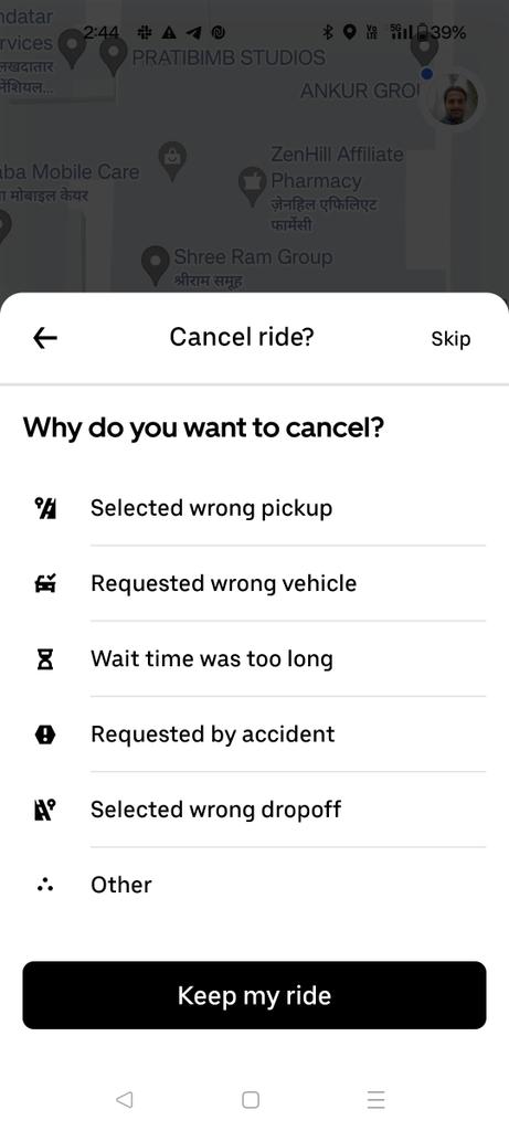 Sumit_Khattar's tweet photo. Uber India, Some of your driver services is getting worst day by day, i booked trip and what happen driver didn't move to pick up point even didn't pick up the ca and when I try to cancel my ride uber is charging me the cancellation fee. @Uber_India @Uber_Support @UberIN_Support https://t.co/djK8QPEfz1